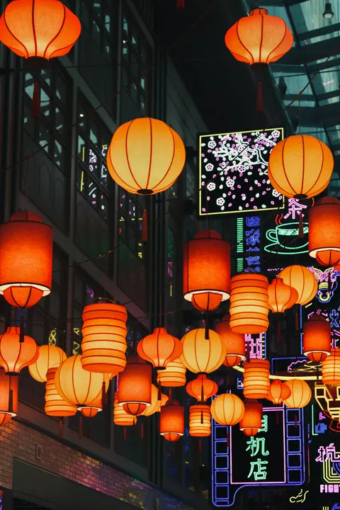 Night Market Phone Wallpaper · street · 1440×2160