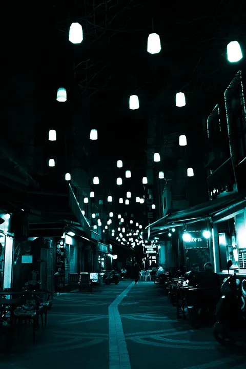 Night Market Phone Wallpaper · street · 1440×2160