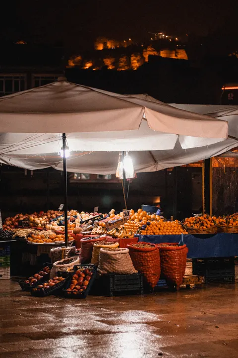 Night Market Phone Wallpaper · street · 1440×2160
