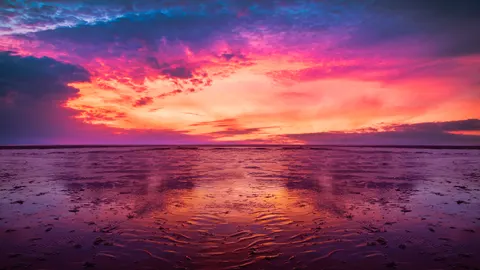 Ocean Sunset 4K Wallpaper · ocean · 3840×2160
