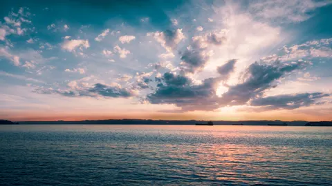 Ocean Sunset 4K Wallpaper · ocean · 3840×2160