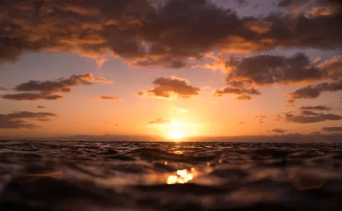 Ocean Sunset 4K Wallpaper · ocean · 3840×2366