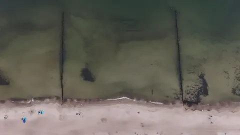 Beach from Above 4K Wallpaper · ocean · 3840×2160