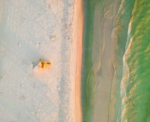 Beach from Above 4K Wallpaper · ocean · 3840×3103