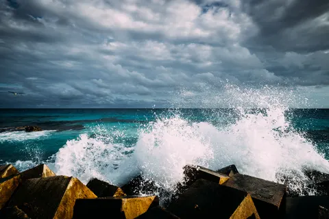 Stürmische See 4K Hintergrundbild · ocean · 3840×2560