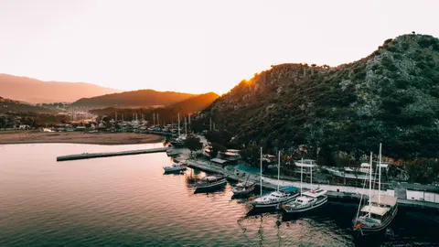 海岸港灣 4K桌布 · ocean · 3840×2160