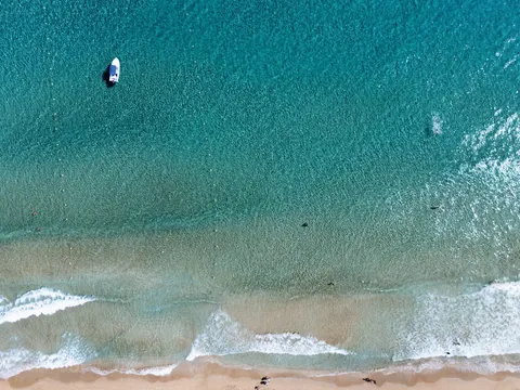 Insel-Luftaufnahme 4K Hintergrundbild · ocean · 3840×2880
