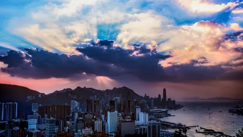Hong Kong Night 4K Wallpaper · city · 3840×2160