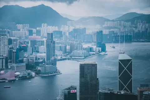Hongkong bei Nacht 4K Hintergrundbild · city · 3840×2560