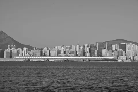 Hongkong bei Nacht 4K Hintergrundbild · city · 3840×2563
