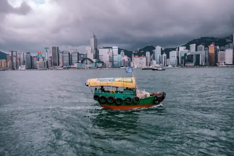 Hongkong bei Nacht 4K Hintergrundbild · city · 3840×2560