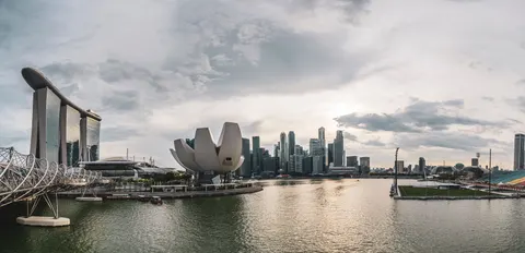 Hình nền Vịnh Marina Singapore 4K · city · 3840×1858