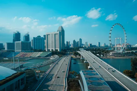 خلفية مرسى سنغافورة بدقة 4K · city · 3840×2560
