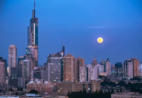 Shanghai Night 4K Wallpaper · city · 3840×2647