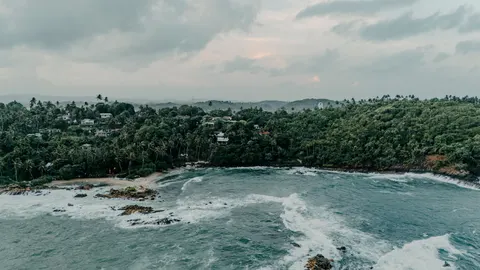 Island Aerial 4K Wallpaper · ocean · 3840×2160