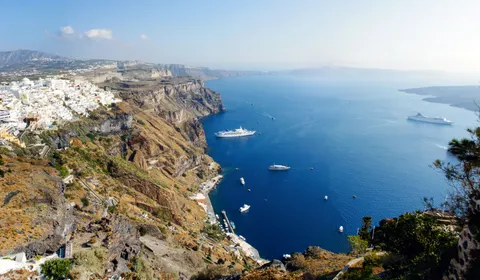 Papel de parede Santorini 4K · architecture · 3840×2237