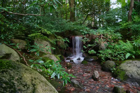 Regenwald-Wasserfall 4K Hintergrundbild · nature · 3840×2560