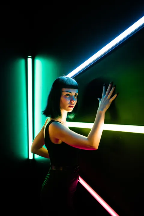 Neon Glow Phone Wallpaper · cyber · 1440×2160