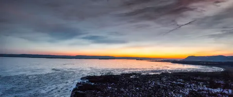 Fond d'écran Lac gelé 4K · nature · 3840×1610