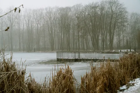 Fond d'écran Lac gelé 4K · nature · 3840×2560