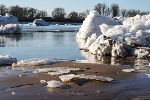 Papel de parede Lago congelado 4K · nature · 3840×2560