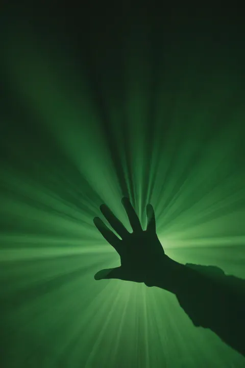 Laser Beams Phone Wallpaper · cyber · 1440×2160