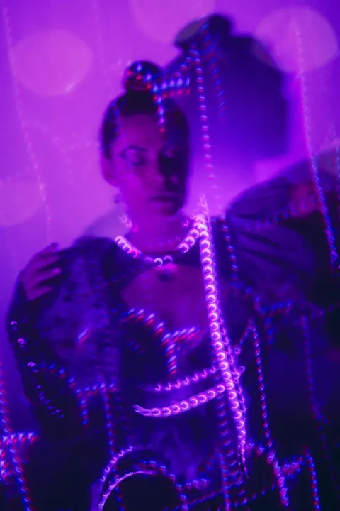 Neon Purple Phone Wallpaper · cyber · 1440×2160