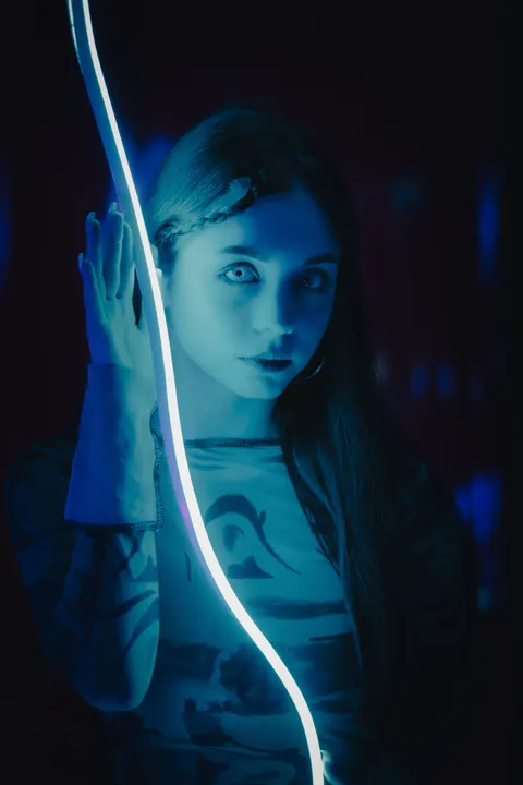 Neon Purple Phone Wallpaper · cyber · 1440×2160