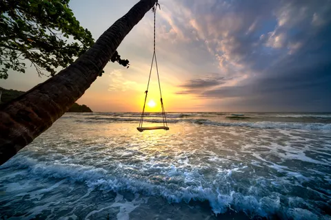Palm Beach Sunset 4K Wallpaper · nature · 3840×2561