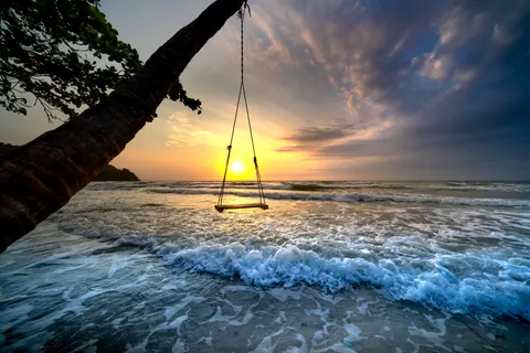 Palm Beach Sunset 4K Wallpaper · nature · 3840×2561