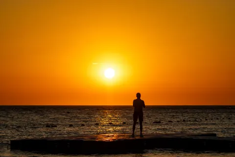 Palm Beach Sunset 4K Wallpaper · nature · 3840×2560