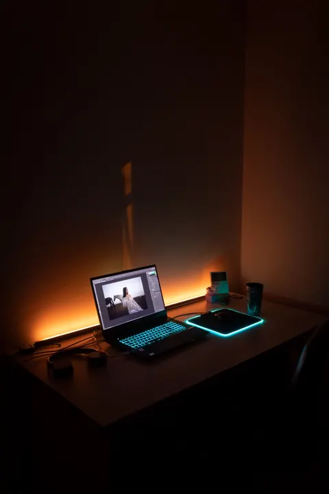 LED Room Phone Wallpaper · cyber · 1440×2160
