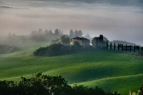 Vineyard Hills 4K Wallpaper · nature · 3840×2560