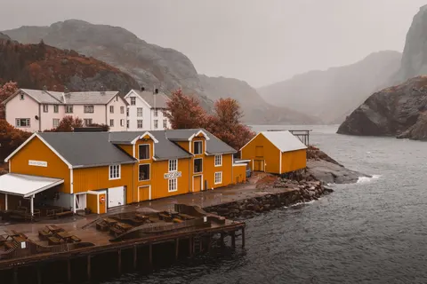Norwegian Fjord 4K Wallpaper · nature · 3840×2560