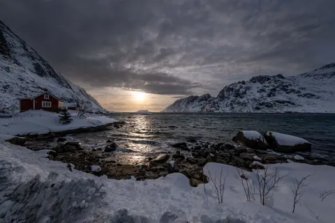 Norwegian Fjord 4K Wallpaper · nature · 3840×2560