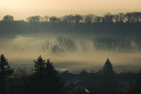 Misty Valley 4K Wallpaper · nature · 3840×2560