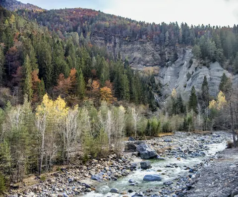 Autumn River 4K Wallpaper · nature · 3840×3177
