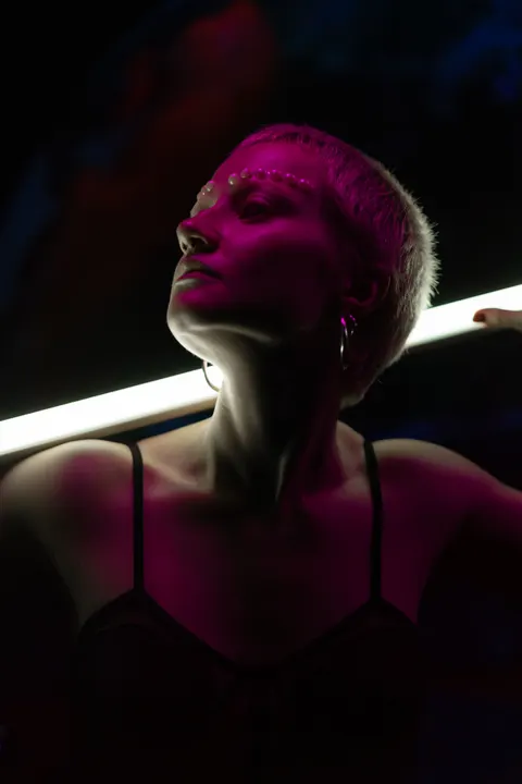 Neon Purple Phone Wallpaper · cyber · 1440×2160