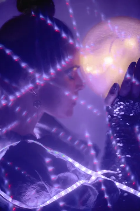Neon Purple Phone Wallpaper · cyber · 1440×2160
