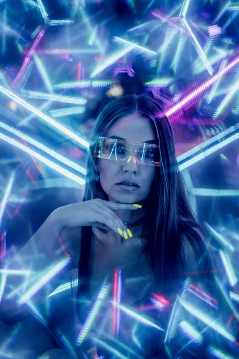 Hologram Phone Wallpaper · cyber · 1440×2160