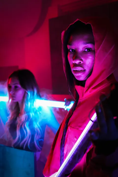 Neon Purple Phone Wallpaper · cyber · 1440×2160