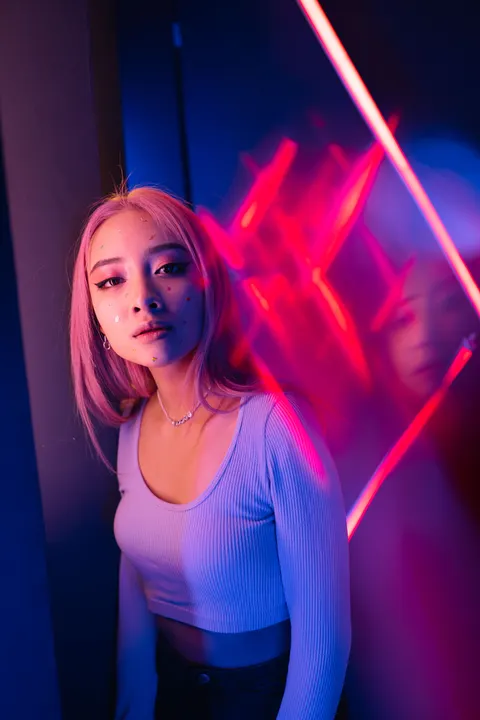 Neon Purple Phone Wallpaper · cyber · 1440×2160