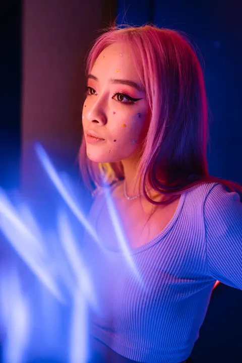 Neon Purple Phone Wallpaper · cyber · 1440×2160