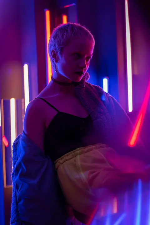 LED Room Phone Wallpaper · cyber · 1440×2160