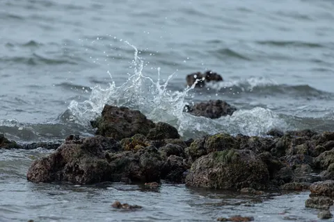 Rocky Shore 4K Wallpaper · ocean · 3840×2560