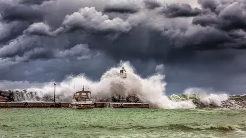 Stormy Sea 4K Wallpaper · ocean · 3840×2160