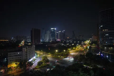 Shanghai Night 4K Wallpaper · city · 3840×2561