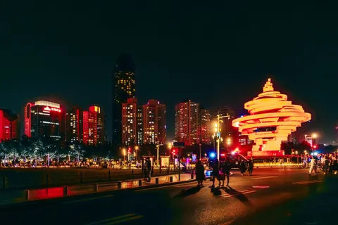 Shanghai Night 4K Wallpaper · city · 3840×2560