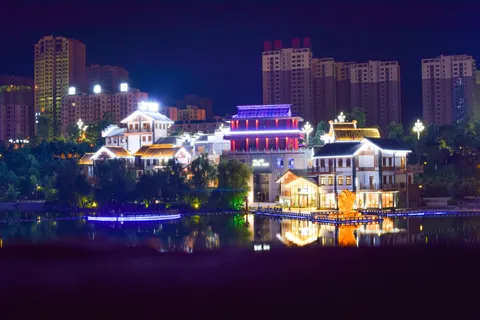 Shanghai Night 4K Wallpaper · city · 3840×2560