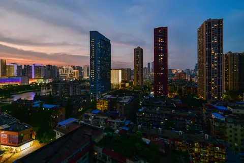Shanghai Night 4K Wallpaper · city · 3840×2560